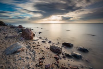 Rocky Baltic sea shore
