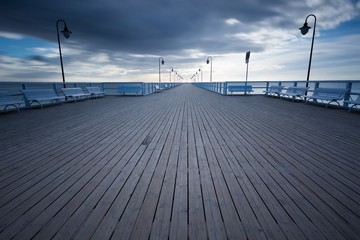 Naklejka premium Beautiful pier in Gdynia
