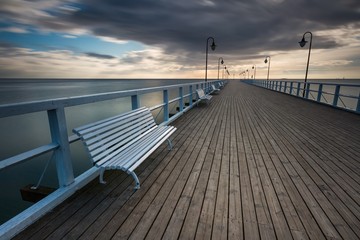Naklejka premium Beautiful pier in Gdynia