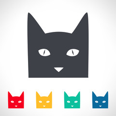cat symbol - kitten vector illustration