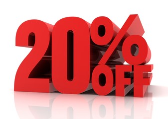 twenty percent off sale