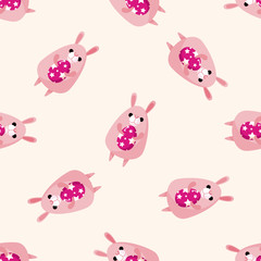 easter rabbit , cartoon seamless pattern background