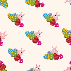 easter rabbit , cartoon seamless pattern background