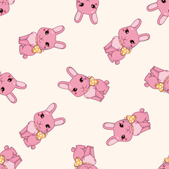 animal cartoon , cartoon seamless pattern background