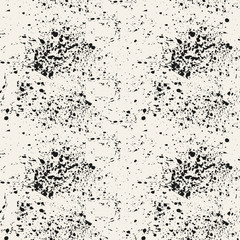 Vector seamless pattern. Abstract grunge background with black