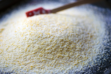 Heap of Chick Pea flour 