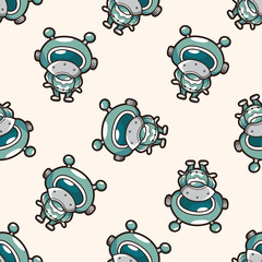 robot , cartoon seamless pattern background