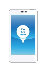 G&eacute;olocalisation dans un t&eacute;l&eacute;phone mobile