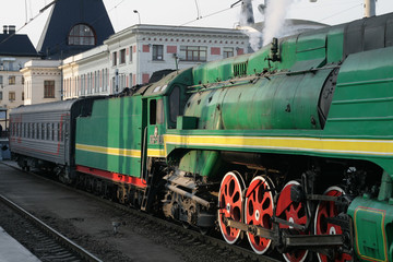 Naklejka premium Steam train 1