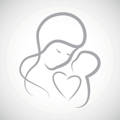 Grey mothercare icon