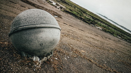 Cloudy Beach Scene in Korea 