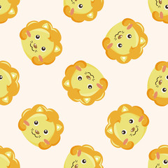 animal cartoon , cartoon seamless pattern background