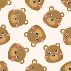 animal cartoon , cartoon seamless pattern background