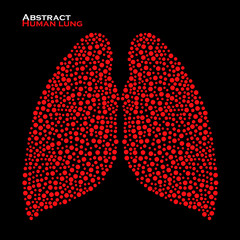 Abstract human lung. Vector illustration. Eps 10