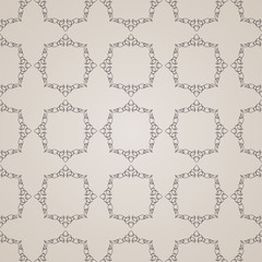 Vector seamless vintage background. Calligraphic ornament