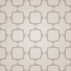 Vector seamless vintage background. Calligraphic ornament