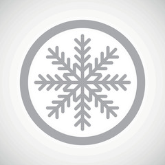 Grey winter sign icon