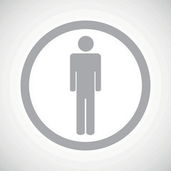 Grey man sign icon
