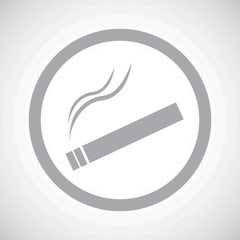 Grey smoking sign icon