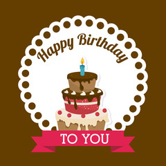 Happy birthday design.