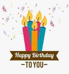 Happy birthday design.