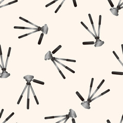 camera tripod , cartoon seamless pattern background