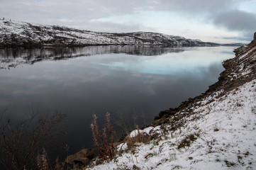 Finmark, North of Norway in winter