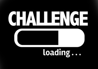 Progress Bar Loading with the text: Challenge