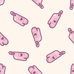 kitchenware oven mitts , cartoon seamless pattern background
