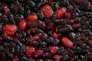 Strawberry mulberry jam