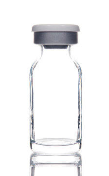 empty medical glass ampoule bottle