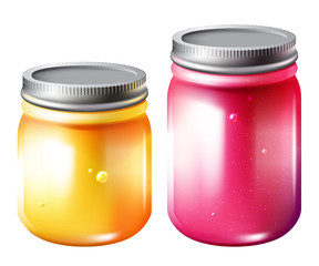 Jar with jam