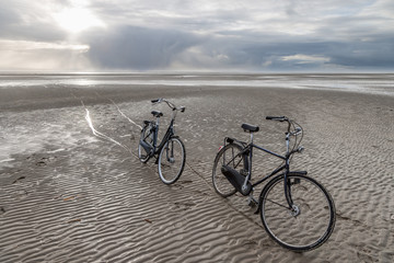 Juist, Strand, Fahrrad, Ostfriesische Insel