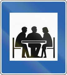 Icelandic service road sign - Meeting Facilities