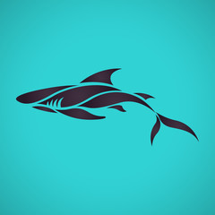 Shark logo vector