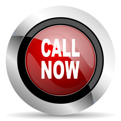 call now red glossy web icon