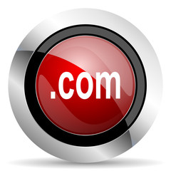 com red glossy web icon