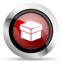 box red glossy web icon