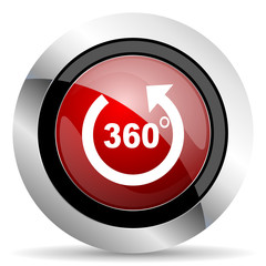 panorama red glossy web icon