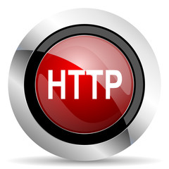 http red glossy web icon