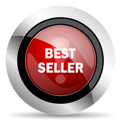 best seller red glossy web icon