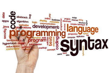 Syntax word cloud