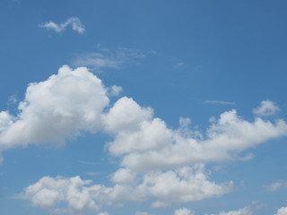 Cloud in blue sky