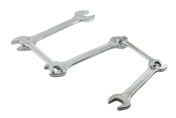 Wrench isolated on white background