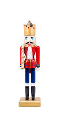 Isolated Nutcracker On Whtie Background