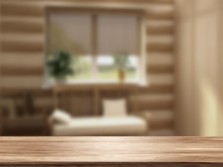 Table Top And Blur Interior