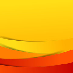 Abstract vector  red orange yellow background overlap layer and