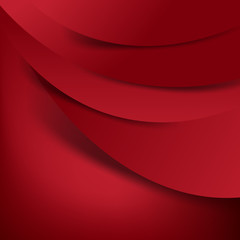 Abstract vector red background overlap layer and shadow - vector