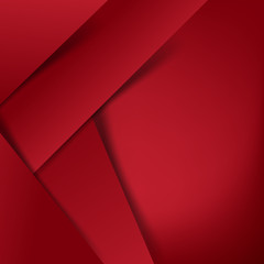 Abstract vector red background overlap layer and shadow - vector