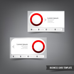 Business Card template set 034 clear style dot element vector il